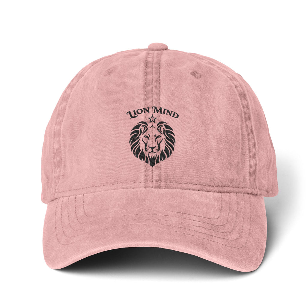 Lion Mind Women's Pigment-Dyed Cap with Fashion Undervisor (Embroidery)