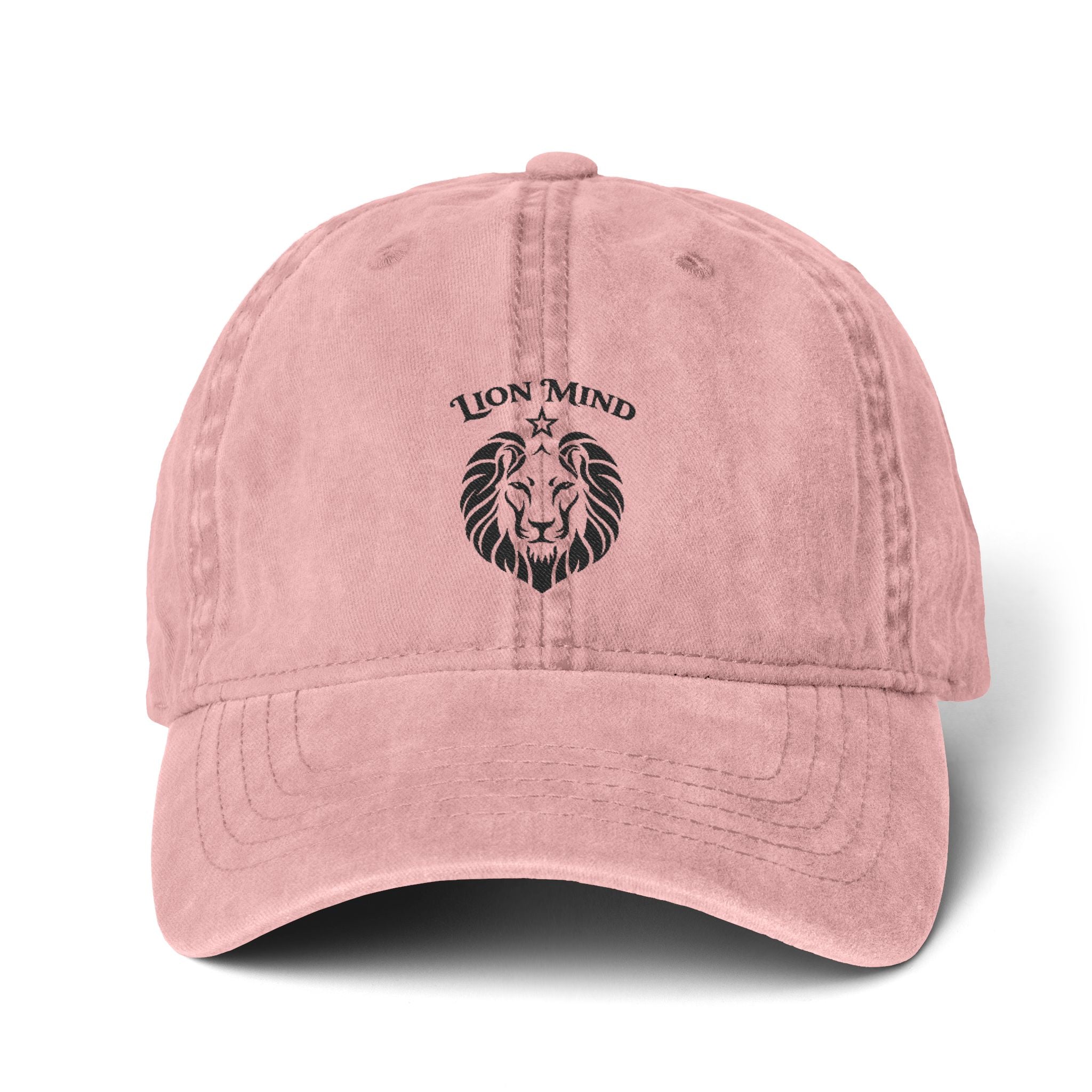Lion Mind Women's Pigment-Dyed Cap with Fashion Undervisor (Embroidery)