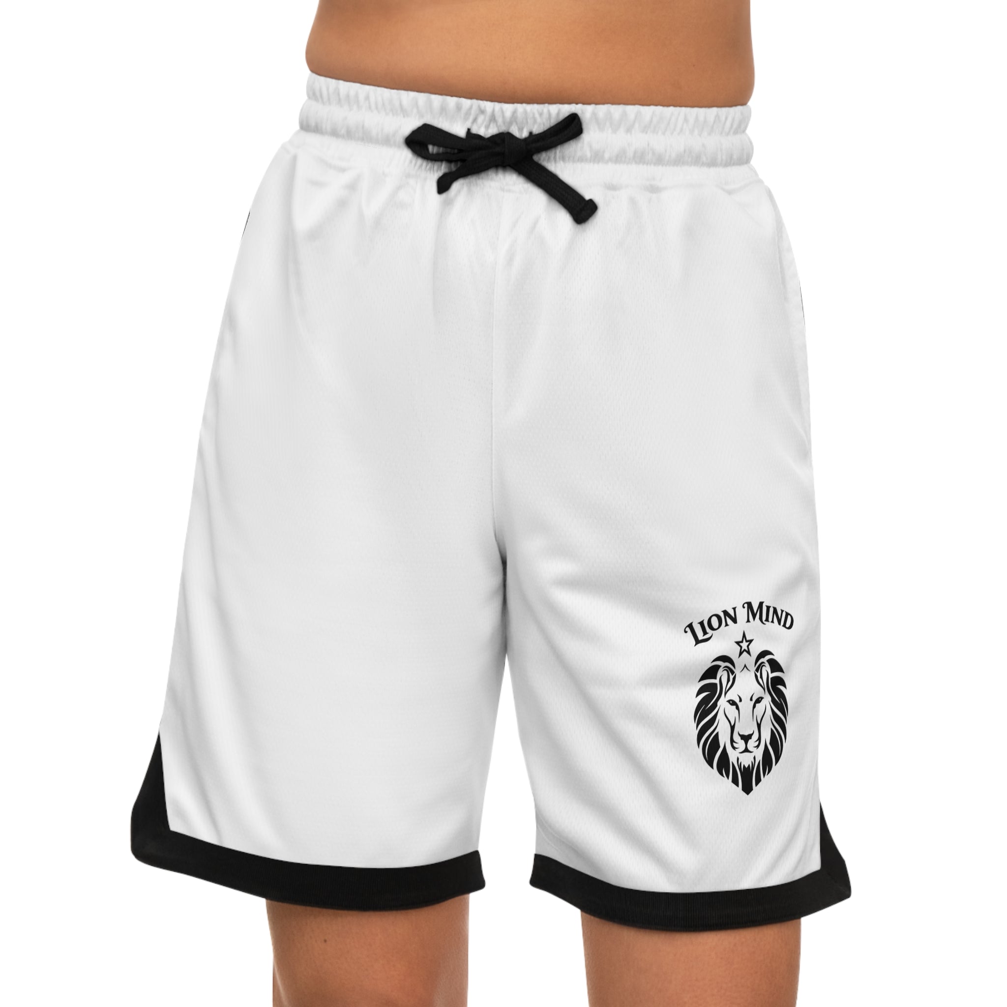 Lion Mind  Basketball Shorts | Athletic Ribbed Hem
